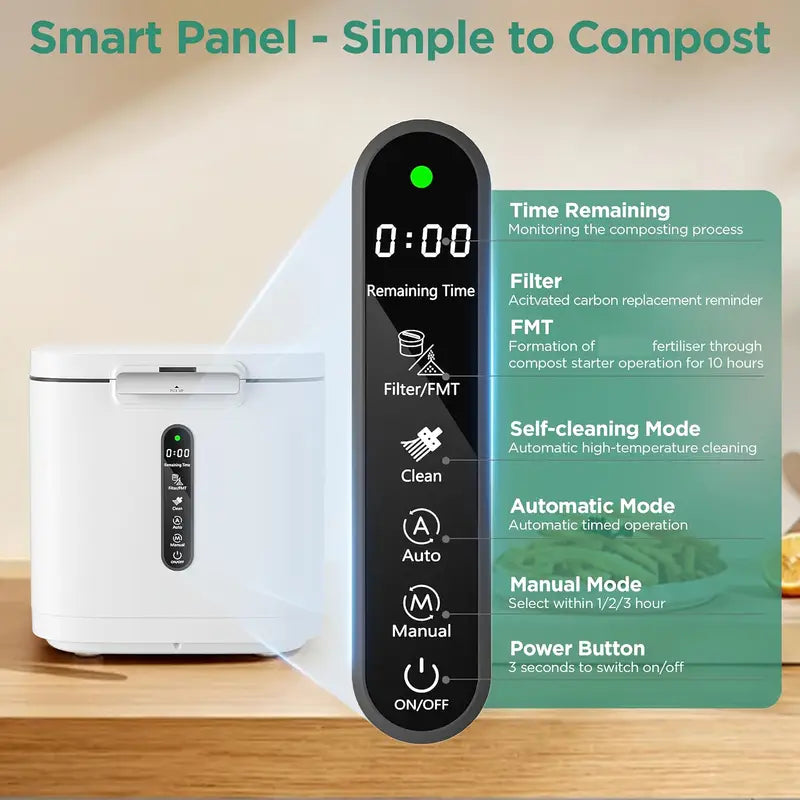 ♻️🌱 Compostiera elettrica smart – trasforma i rifiuti in fertilizzante in poche ore! 🚀